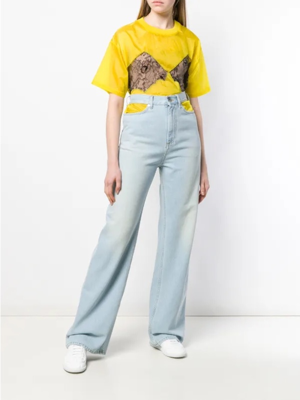 Maison margiela cut out jeans
